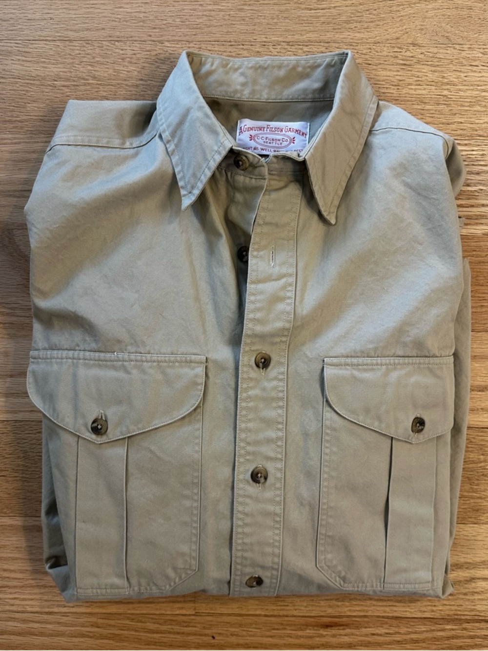Filson Khaki Button-down shirt